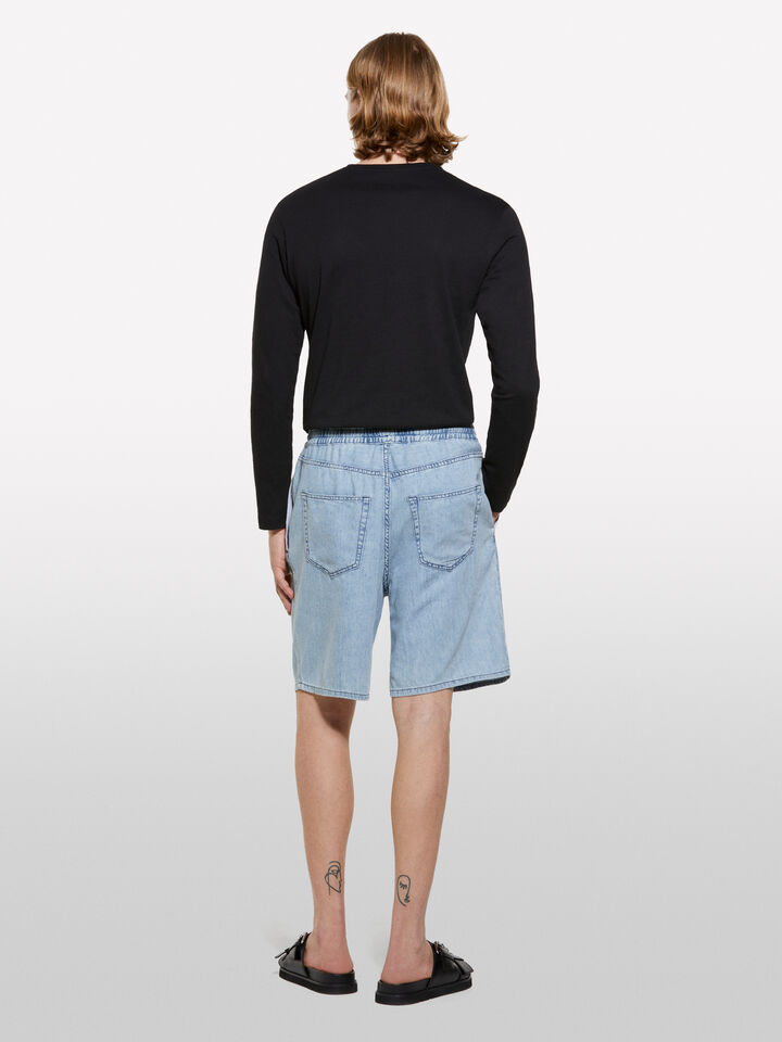 Langärmeliges T-Shirt slim fit in Schwarz - langärmeliges t-shirt für herren - Schwarz | Sisley image number 3